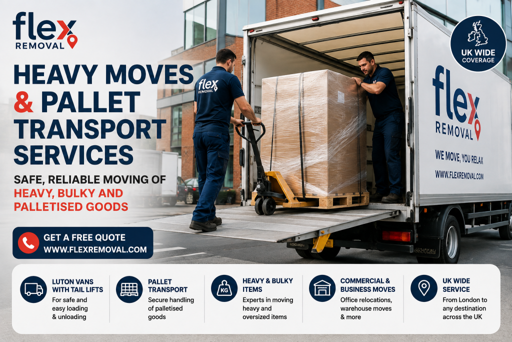 Heavy Moves and Pallet Transport Services in London & Across the UK – Safe, Reliable Moving of Heavy, Bulky and Palletised Goods