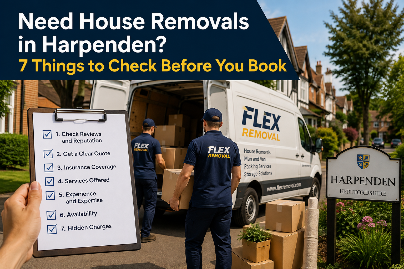 Need House Removals in Harpenden? 7 Things to Check Before You Book