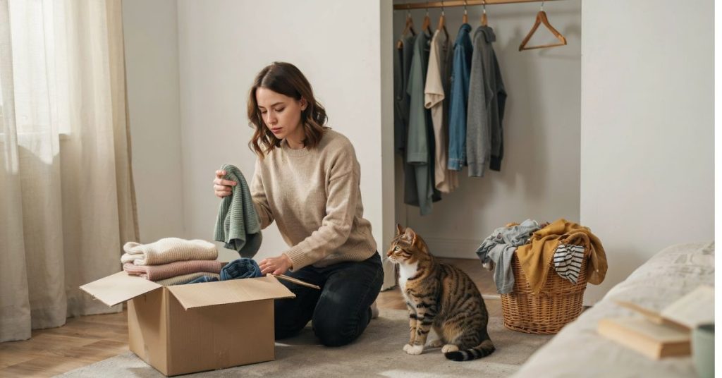 Declutter before you pack