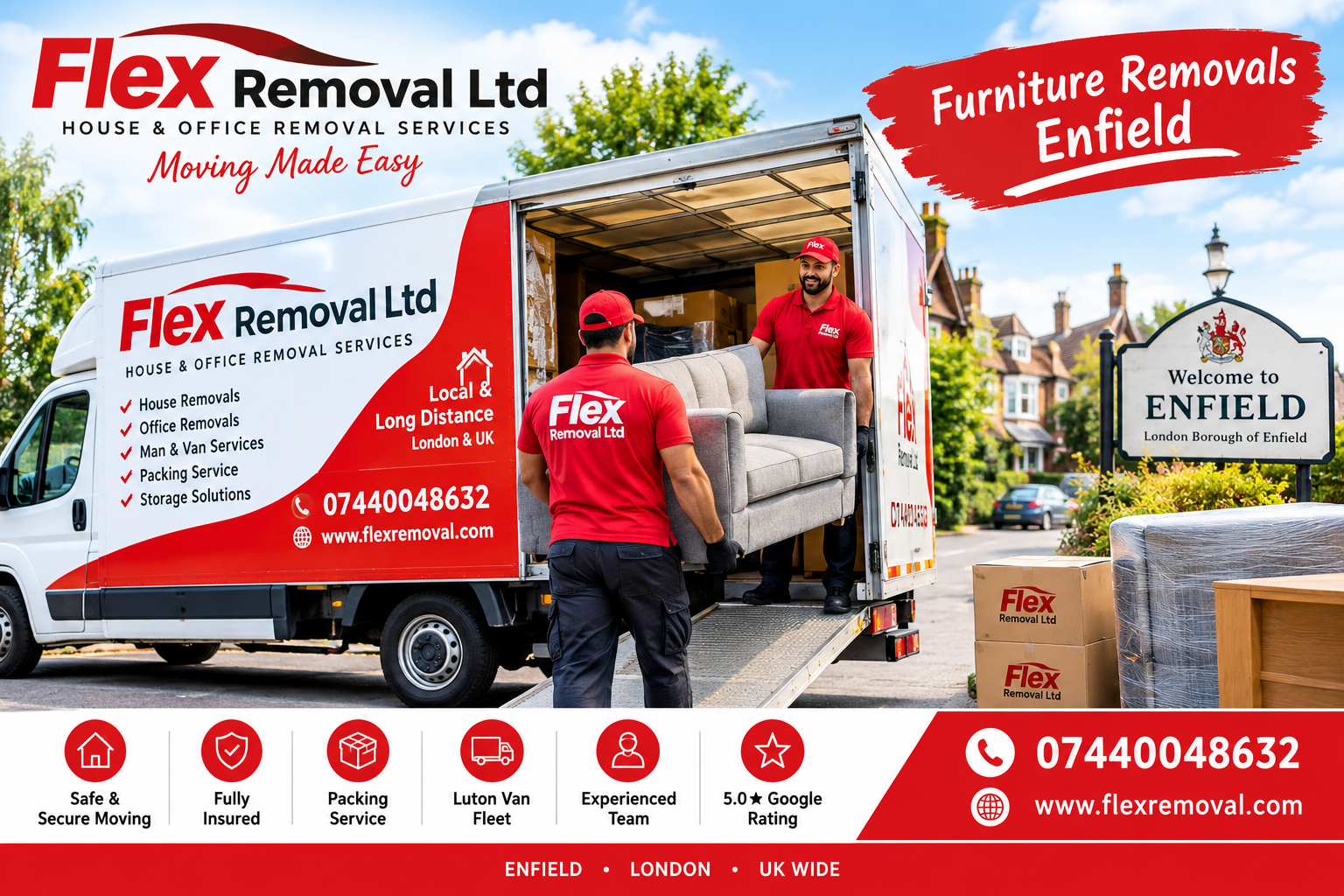 Furniture Removals Enfield – Reliable & Affordable Furniture Moving Services